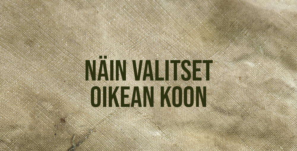 Näin valitset oikean koon - armeijakoot US EAGLE
