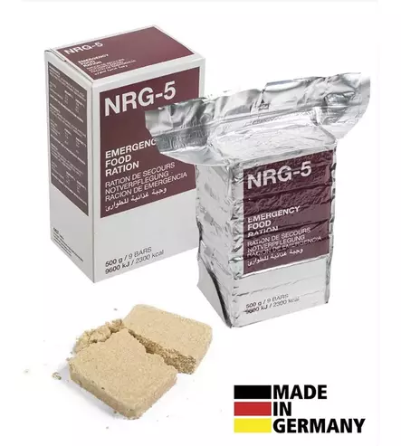 Hätämuona NRG-5, 500 g (yhdeksän palaa) - Maailmanlopun ateriasetit - 16530100 - 1