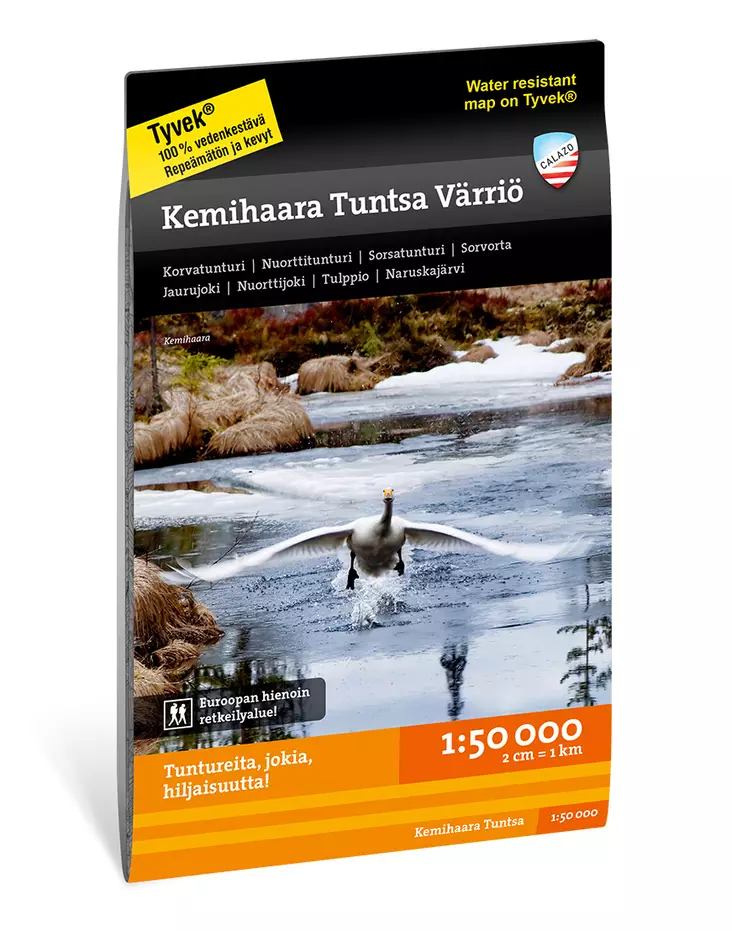 Kartta Kemihaara, Tuntsa, Värriö tunturi, Calazo - Kartat ja laukut - 520 - 1