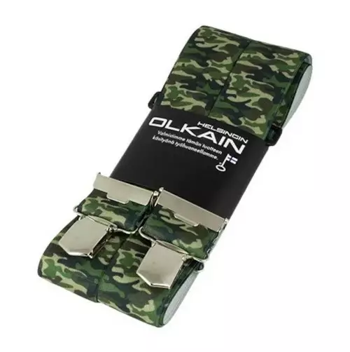 Henkselit H-malli 35 mm, camo vihreä, Helsingin Olkain - Henkselit - 4010-110 - 1