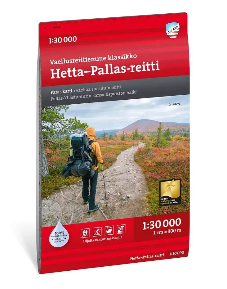 Kartta Hetta-Pallas-reitti, Calazo - Kartat ja laukut - 530 - 1