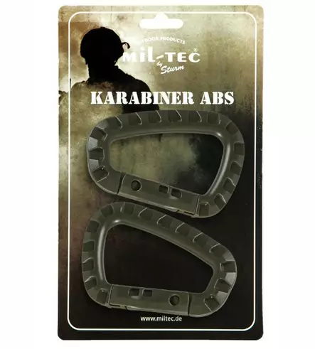 Karabiinihaka 83 mm 2 kpl / pkt, Mil-Tec - Kiinnitysnauhat ja lenkit - 15921001 - 1