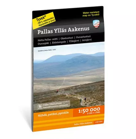 Kartta Pallas, Ylläs, Aakenus, Calazo - Kartat ja laukut - 501 - 1