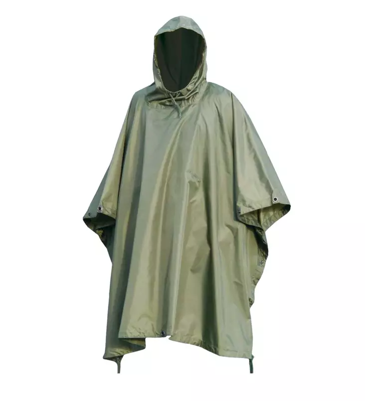 Sadeviitta US poncho ripstop kankaalla, oliivinvihreä, Mil-Tec - Sadeviitat - 10630001 - 1