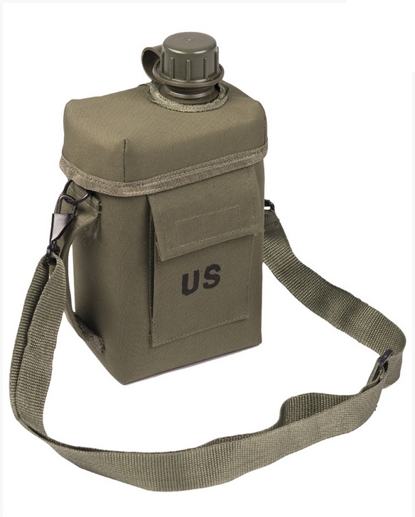 US Patrol kenttäpullo 2 L, oliivinvihreä, Mil-Tec - Kenttäpullot - 14514001 - 1