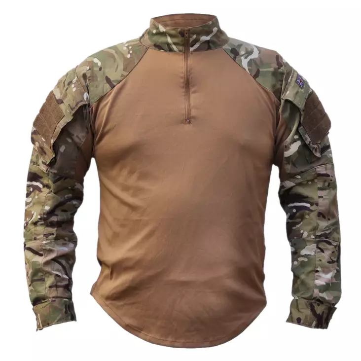 Brittiläinen Under Body Armour Shirt paita UBACS, MTP, ruskea, ylijäämä - Taktisetpaidat - 602270-S-1 - 1