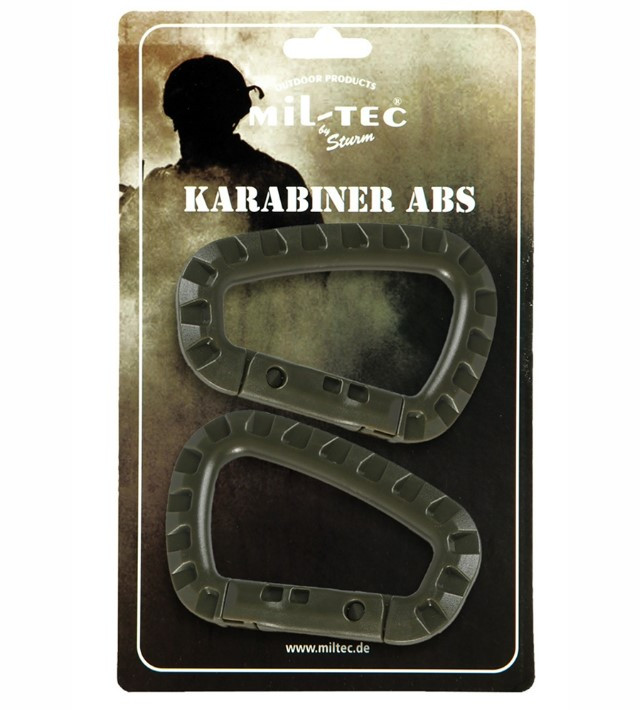 Karabiinihaka 83 mm 2 kpl / pkt, Mil-Tec - Kiinnitysnauhat ja lenkit - 15921001 - 1