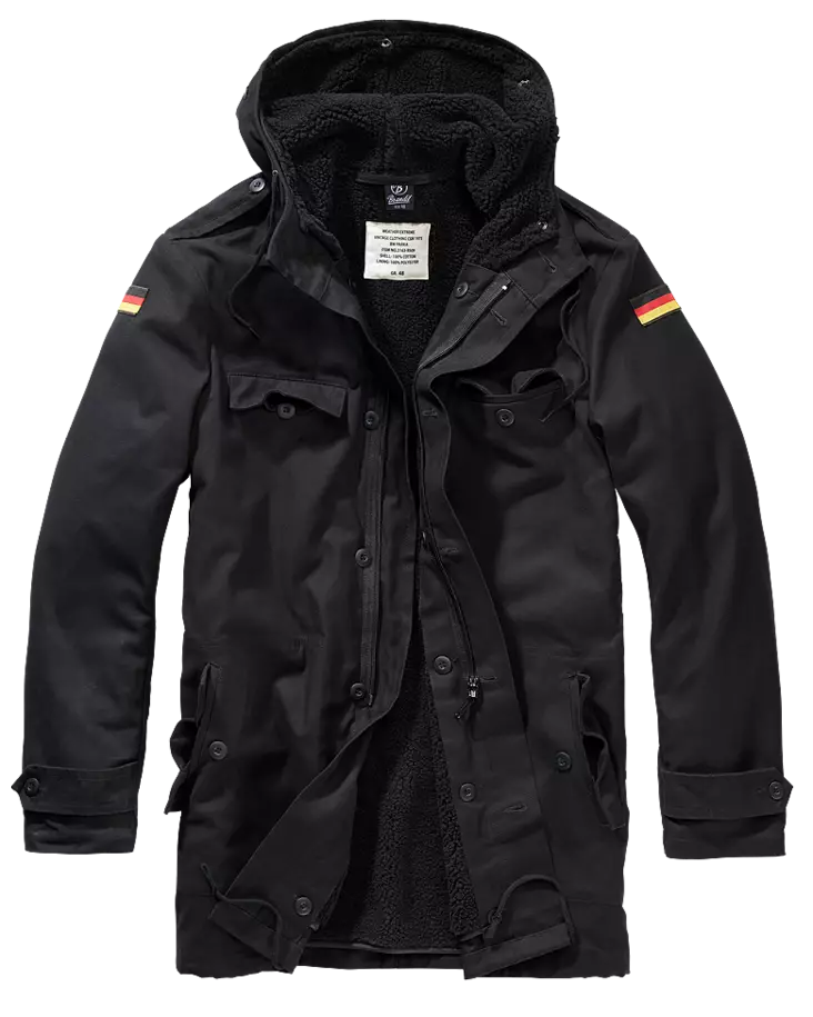 Brandit BW Parka, musta - Parkat ja anorakit - 3137-2 - 1