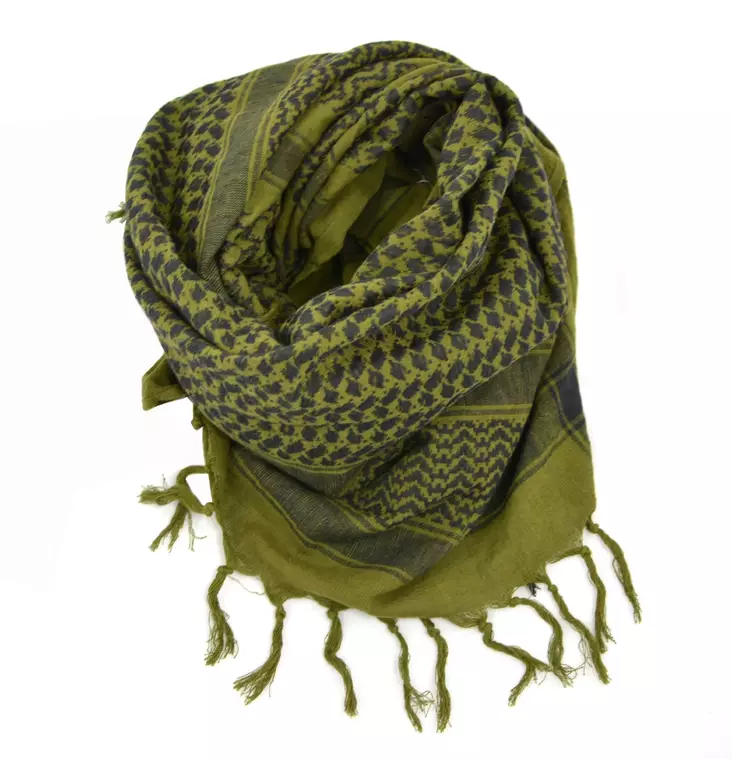 Hollantilainen shemagh arabihuivi, mustavihreä, ylijäämä - Shemaghit - 610892 - 1