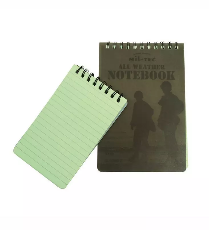 Muistivihko vedenpitävä 100 x 150 mm, Mil-Tec - Kynät ja muistivihot - 15981002 - 1