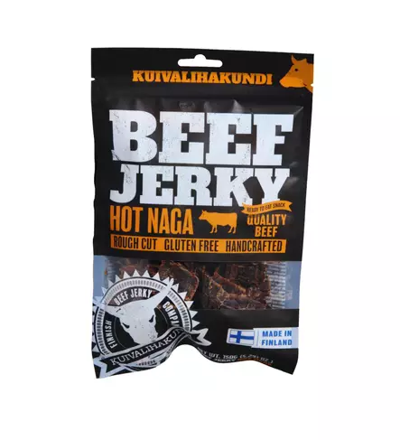Kuivalihakundi Beef Jerky Hot Naga, 150g - Retkiateriat ja juomat - 300003 - 1