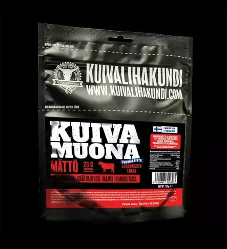 Kuivalihakundi kuivamuona Mättö 135 g valmisateria (n. 600kcal) - Retkiateriat - 2024-3 - 1