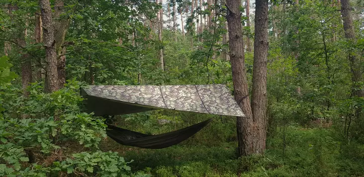 Bushmen Thermo-Tarp laavukangas, CAMO 2 x 3m - Laavukankaat tarpit ja louteet - BU1THTARPC2x3 - 1