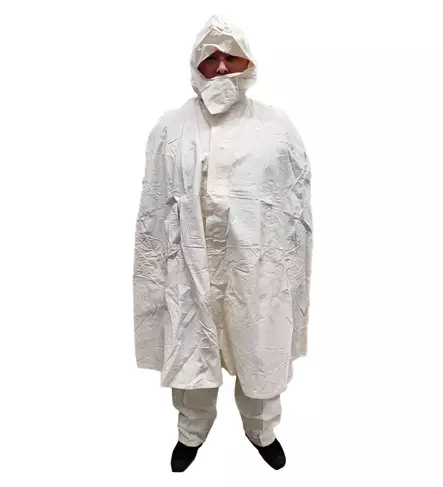 Kiinan lumipuku Poncho ja housut, valkoinen, ylijäämä - Röllipuvut ja lumipuvut - 607614 - 2