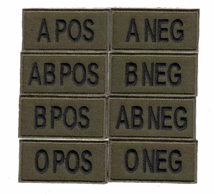 U.S.E. veriryhmämerkki, kenttäväri, A NEG - Veriryhmämerkit - 120824 - 1