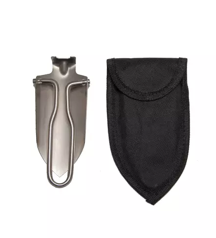 Kokoontaitettava minilapio säilytyspussilla, terästä, MFH - Lapiot - 27035 - 2