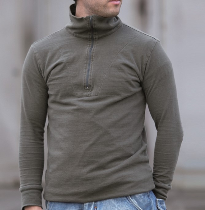 BW poolopaita, harmaanvihreä, ylijäämä - Pitkähihaiset paidat - 91090100-5 - 1