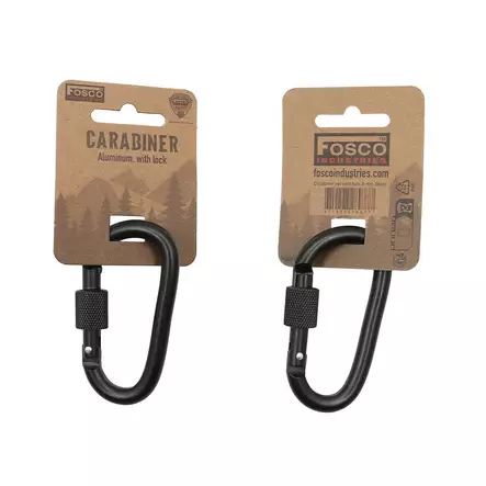 Karabiinihaka lukolla 80 mm, vihreä, Fosco - Kiipeily- ja karabiinihaat - 259178 - 2