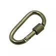 Karabiinihaka lukolla 80 mm, vihreä, Fosco - Kiipeily- ja karabiinihaat - 259178 - 1