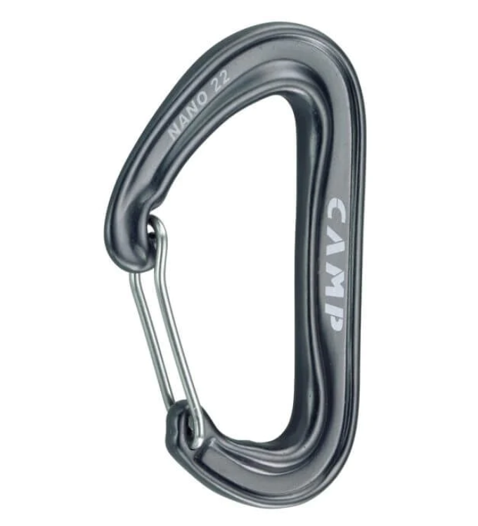 Karabiinihaka - sulkurengas Camp Nano 22, tummaharmaa - Kiipeily- ja karabiinihaat - 5000-tummaharmaa - 1