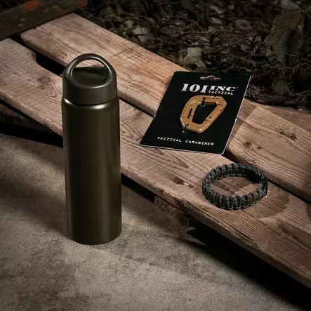 Taktinen karabiinihaka molle -kiinnityksellä, kojootti - Kiipeily- ja karabiinihaat - 259138C - 2