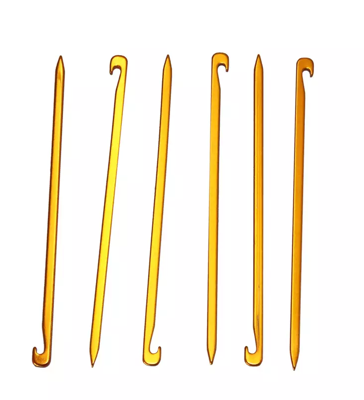 DD Superkevyet kiilat 6 kpl, oranssi - Majoitetarvikkeet - DD-SL-PEG - 1