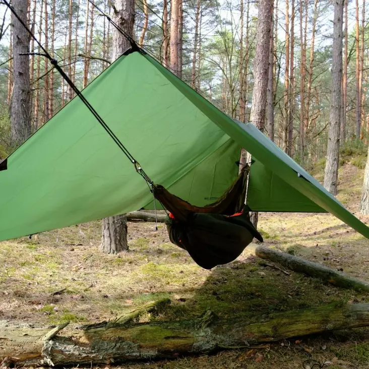 Bushmen ULTRA Tarp 4 x 3 m, deep green - Laavukankaat tarpit ja louteet - BUULTARP4x3dg - 1