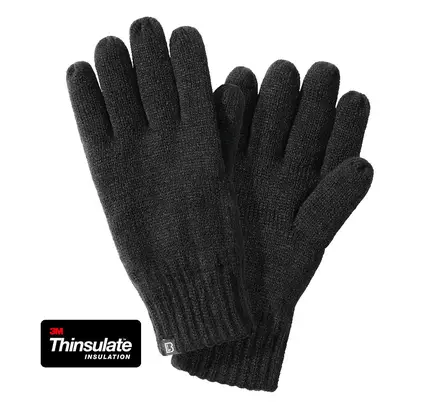 Brandit neulesormikkaat, musta - Sormikkaat - 9169-2-M - 1