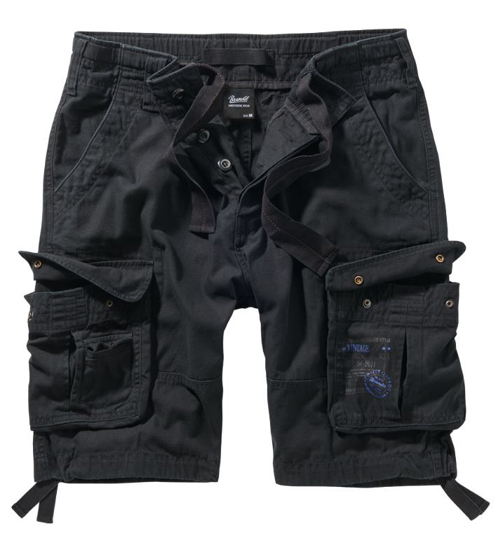 Brandit Pure Vintage shortsit, musta - Shortsit ja urheiluhousut - 2017-2-M - 1