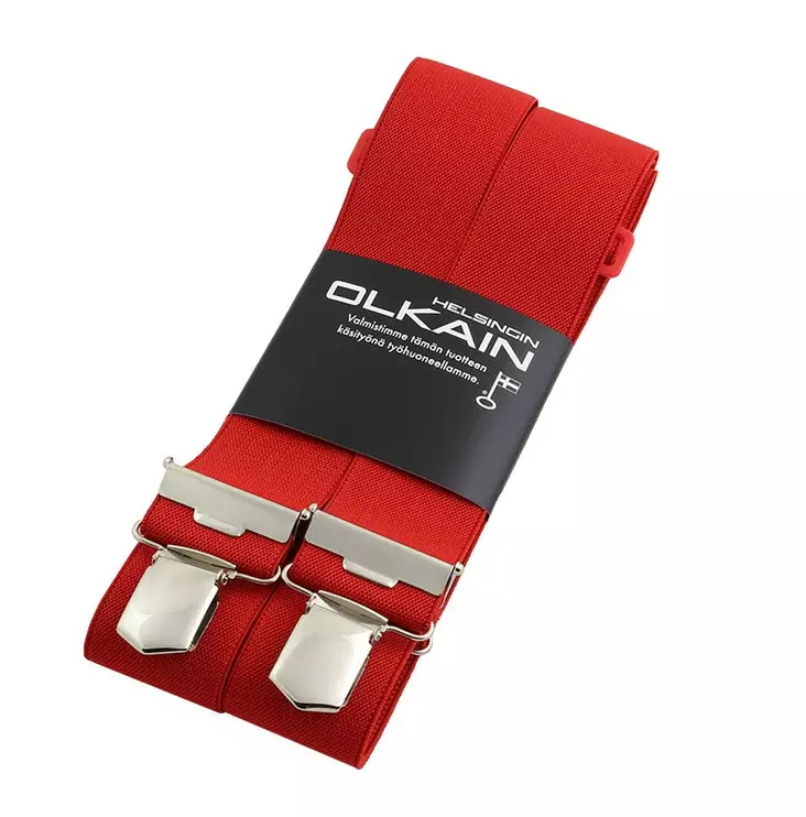 Henkselit H-malli 35 mm, punainen - Henkselit - 4003-110-cm - 1