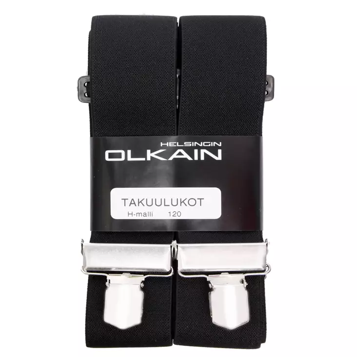 Henkselit H-malli 45 mm, musta - Henkselit - 4005-110-cm - 1