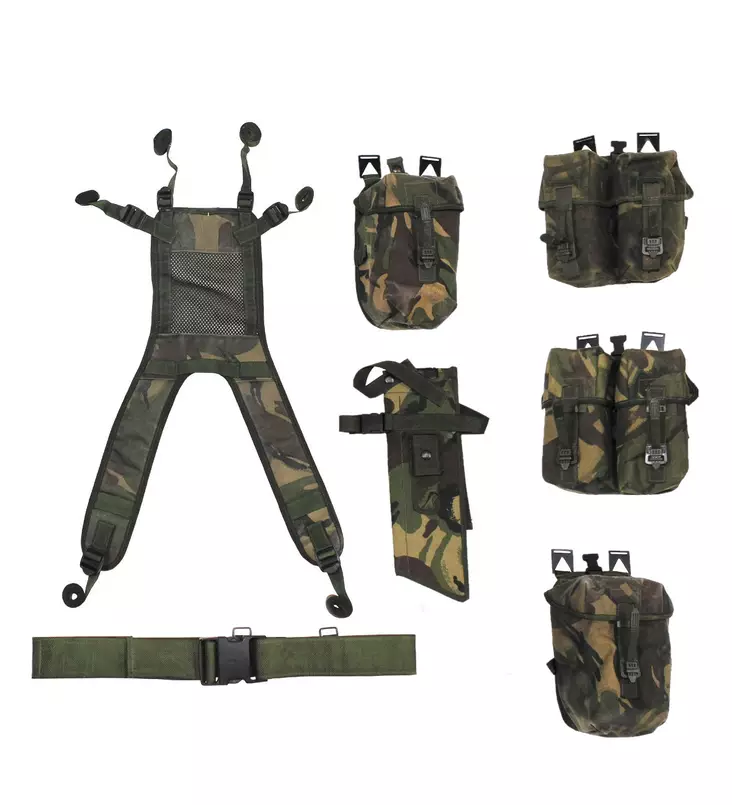 Brittiläinen 7- osainen tetsari -setti, DPM, ylijäämä - Varusteliivit - 622356-M - 1