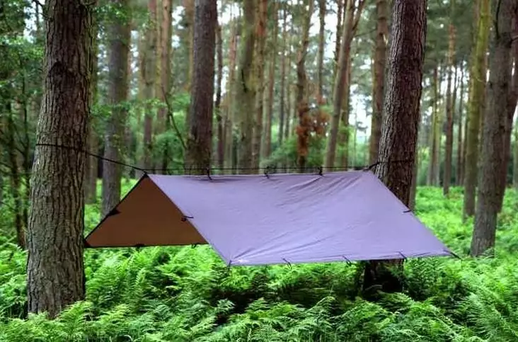 DD Tarp 3X3 m laavukangas - Laavukankaat tarpit ja louteet - DD-3X3-BRO - 1