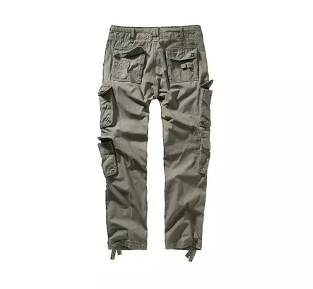 Reisistaskuhousut Brandit Pure Vintage Slim Fit, oliivinvinvihreä - Reisitaskuhousut - 1016-1-S - 2