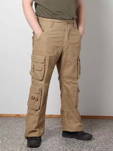 M65 Reisitaskuhousut Vintage, vaaleanruskea - Reisitaskuhousut - 1003-3-S - 4