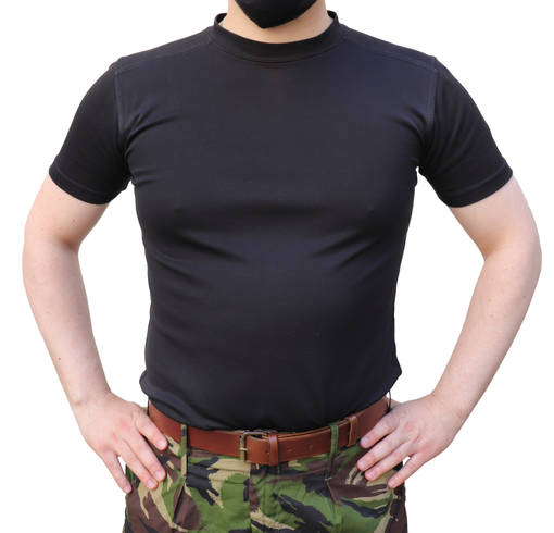 Brittiläinen tekninen T-paita, musta, ylijäämä - T-Paidat - 611408A-S - 1