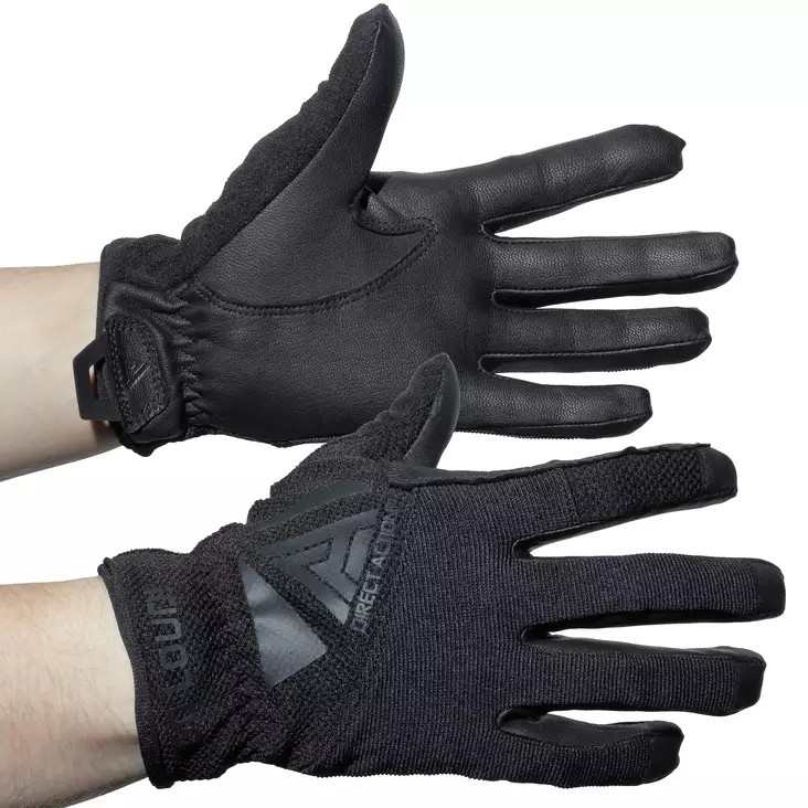 Direct Action Light gloves leather hanskat, musta - Taktiset käsineet - GL-LGHT-GLT-S - 1
