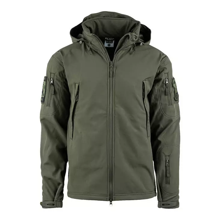 Tactical softshell takki, oliivinvihreä, 101 Inc. - Fleece ja softshell takit - 129840G-S - 1