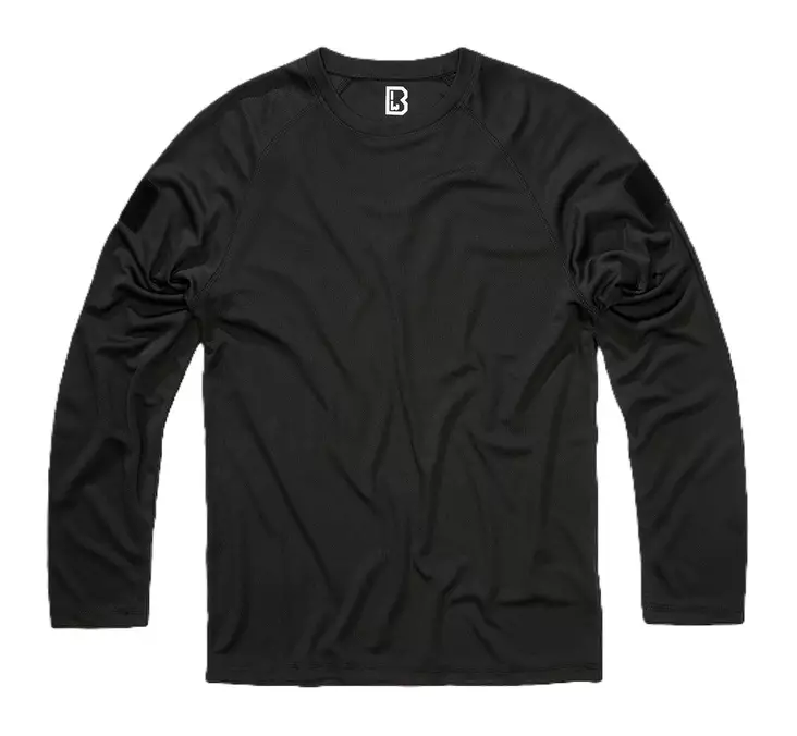 Brandit Quick Dry pitkähihainen paita, musta - T-Paidat - 4231-11002-S - 1