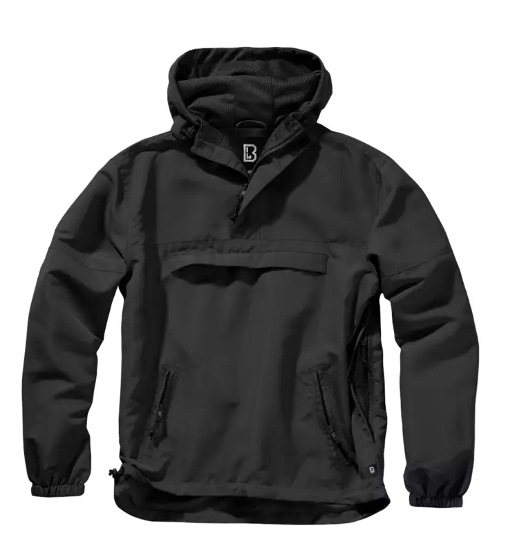 Brandit Windbreaker anorakki kesä, musta - Kesä ja talvitakit - 3162-2-S - 1