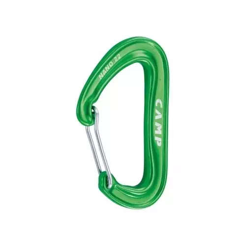 Karabiinihaka - sulkurengas Camp Nano 22, vihreä - Kiipeily- ja karabiinihaat - 5000-Vihre- - 1